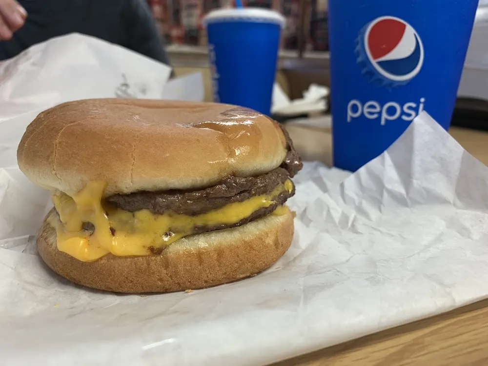 Double Cheeseburger with Fries & 16 Oz Pop